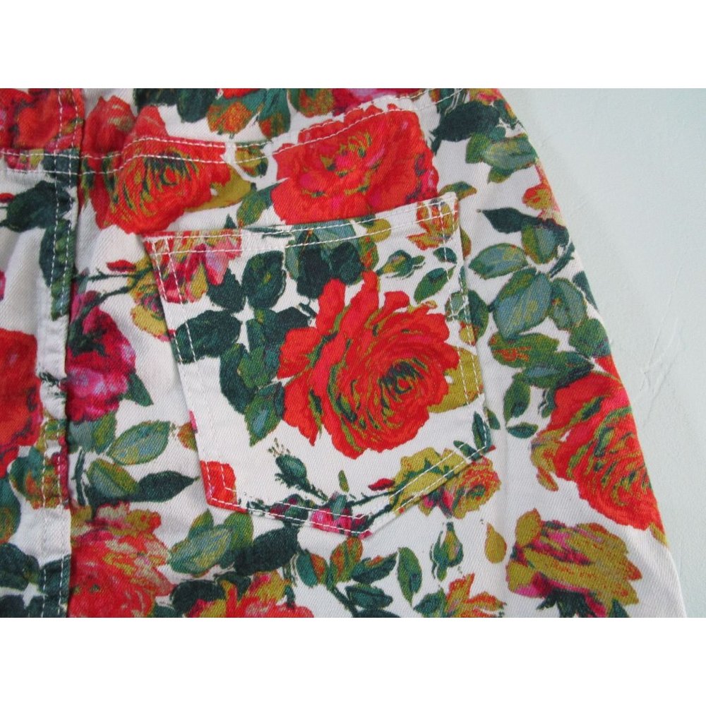 Maeve by Antrhopologie Rose Garden Floral Fringed Hem Skirt Ladies 10 GUC - Picture 13 of 16